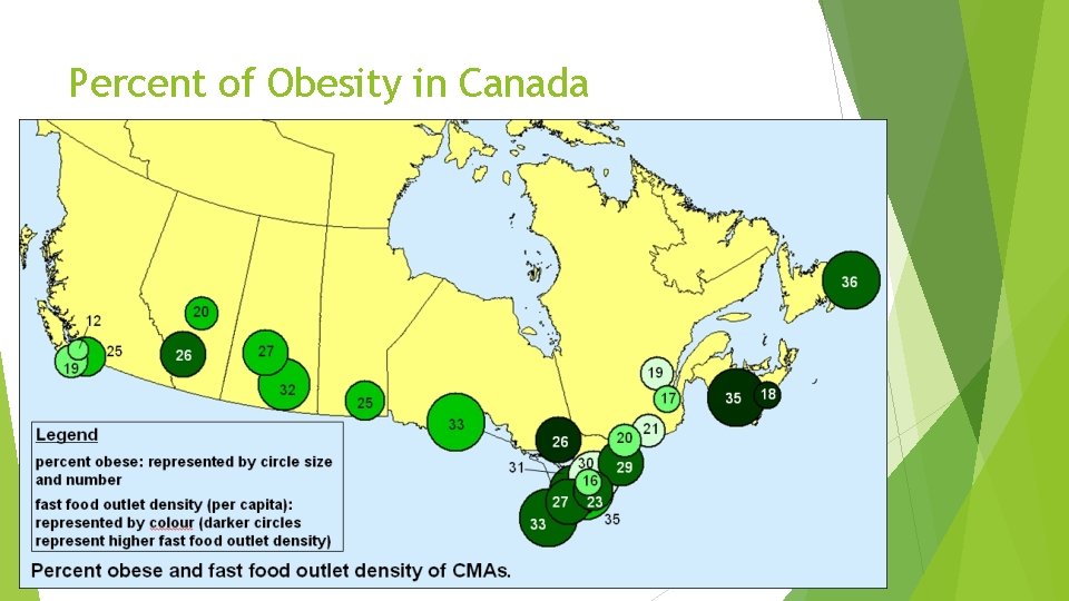 Percent of Obesity in Canada 
