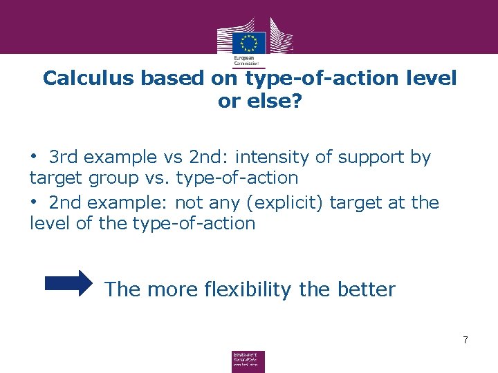 Calculus based on type-of-action level or else? • 3 rd example vs 2 nd: Calculus based on type-of-action level or else? • 3 rd example vs 2 nd: