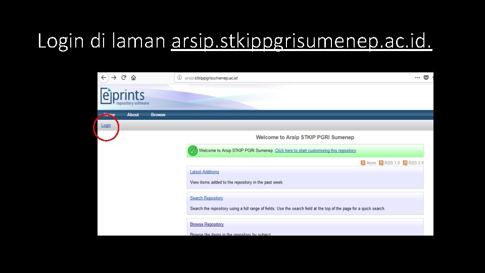 Login di laman arsip. stkippgrisumenep. ac. id. 
