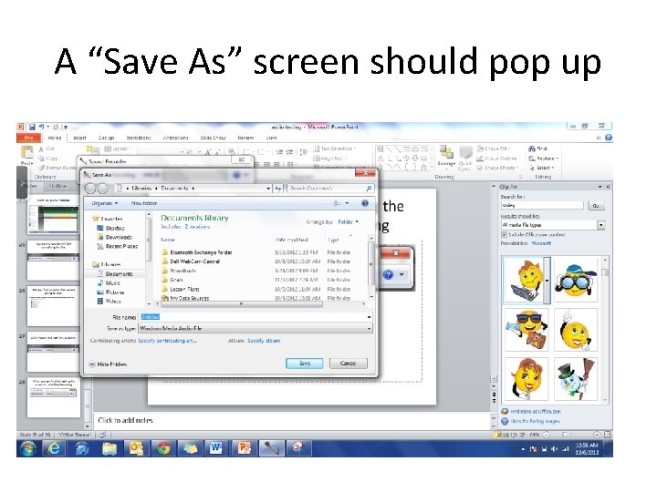 A “Save As” screen should pop up 