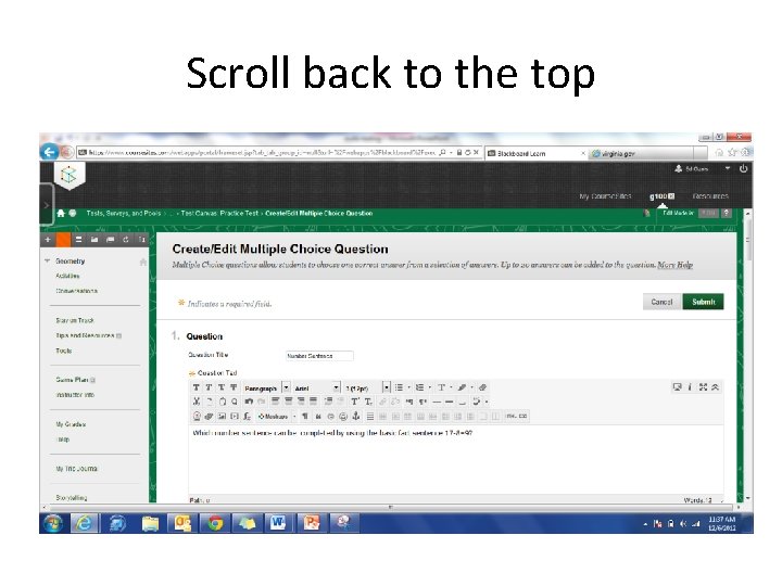 Scroll back to the top 