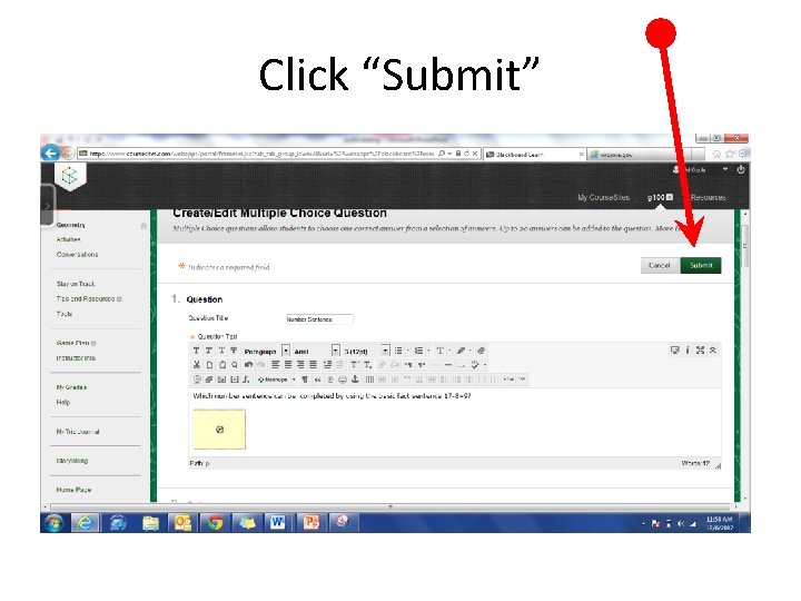 Click “Submit” 