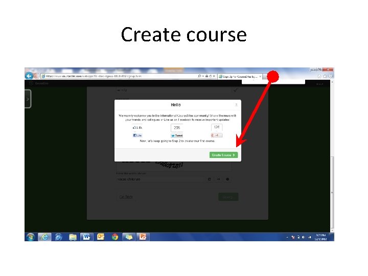 Create course 