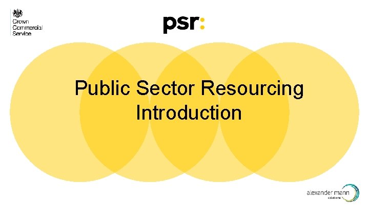 Public Sector Resourcing Introduction 