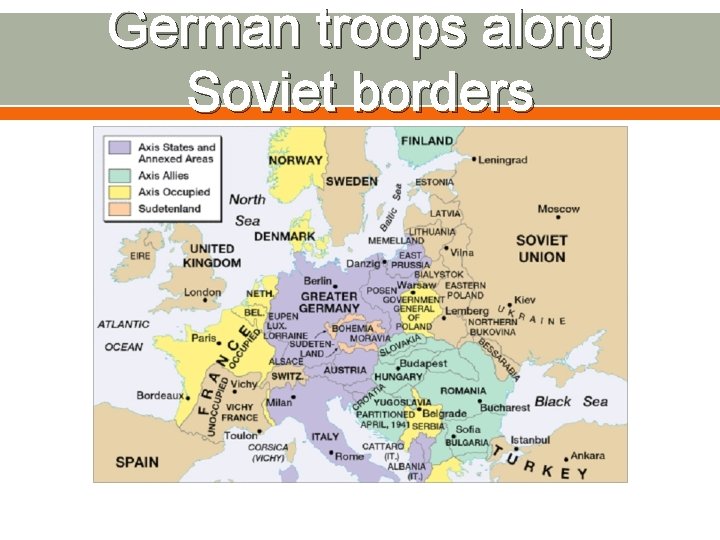 German troops along Soviet borders 