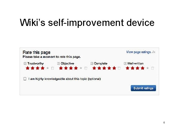 Wiki’s self-improvement device 5 