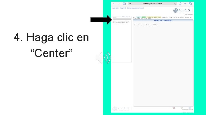 4. Haga clic en “Center” 
