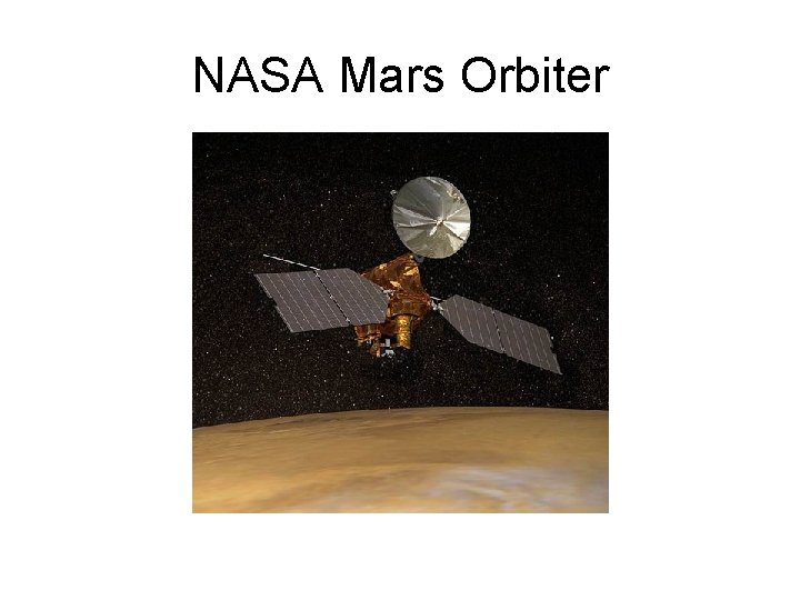 NASA Mars Orbiter 
