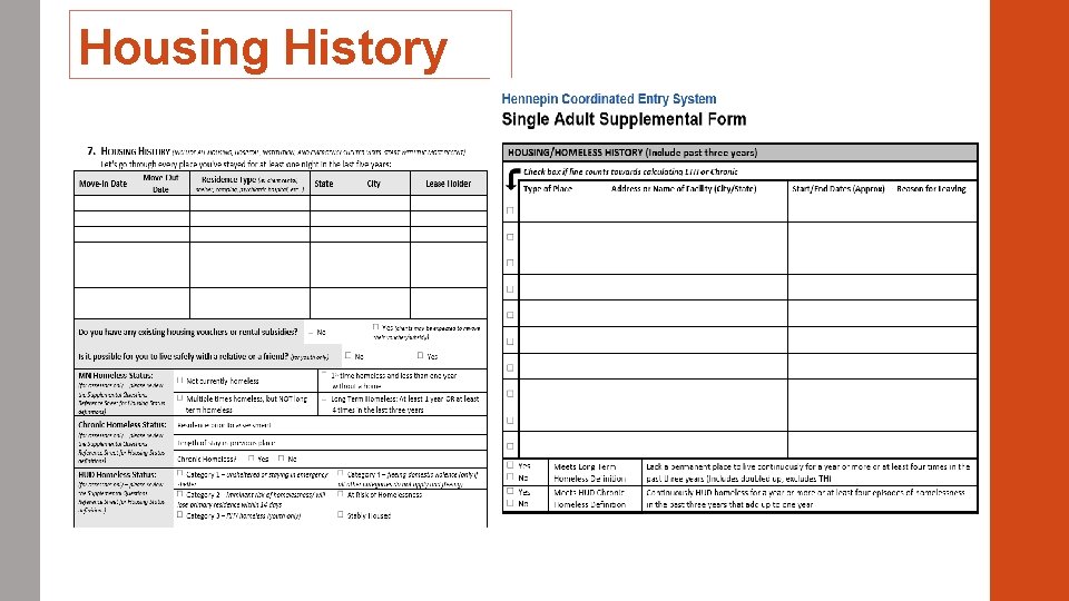 Housing History 