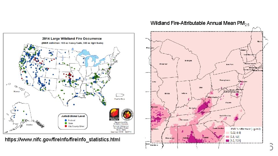 Wildland Fire-Attributable Annual Mean PM 2. 5 https: //www. nifc. gov/fire. Info_statistics. html 16