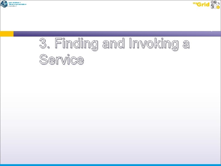 3. Finding and Invoking a Service 