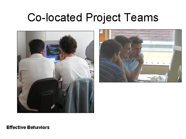 Co-located Project Teams Effective Behaviors 