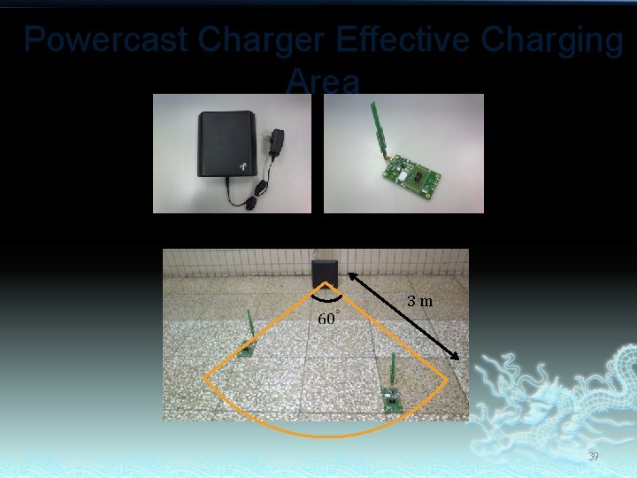 Powercast Charger Effective Charging Area Powercast wireless charger Powercast energy harvester 3 m 39