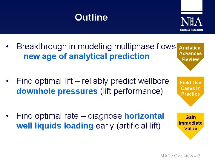 Outline • Breakthrough in modeling multiphase flows – new age of analytical prediction Analytical