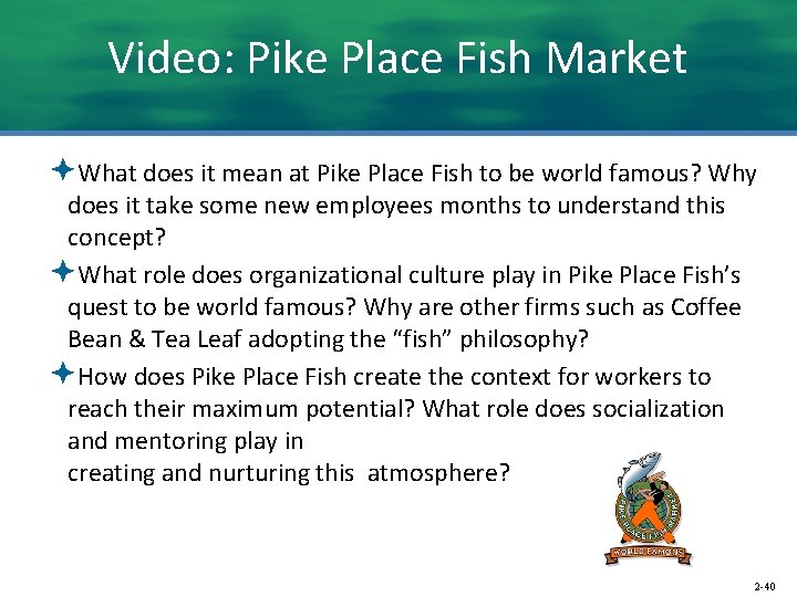 Video: Pike Place Fish Market ªWhat does it mean at Pike Place Fish to