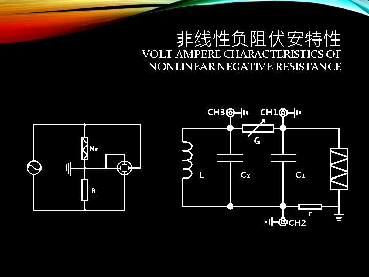 非线性负阻伏安特性 VOLT-AMPERE CHARACTERISTICS OF NONLINEAR NEGATIVE RESISTANCE 