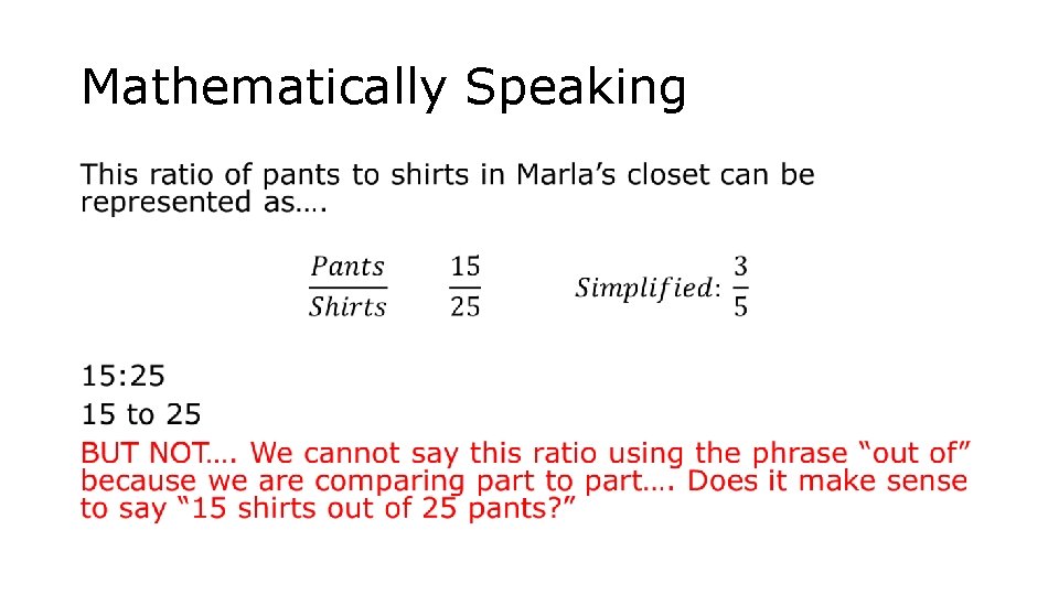 Mathematically Speaking • 