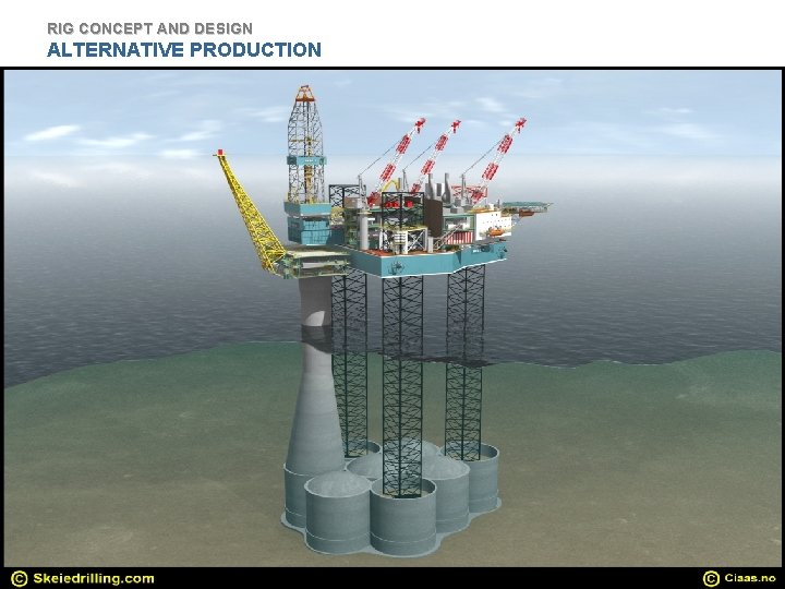 RIG CONCEPT AND DESIGN ALTERNATIVE PRODUCTION Marketing Presentation Page 13 