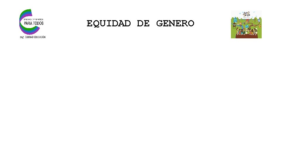 EQUIDAD DE GENERO 