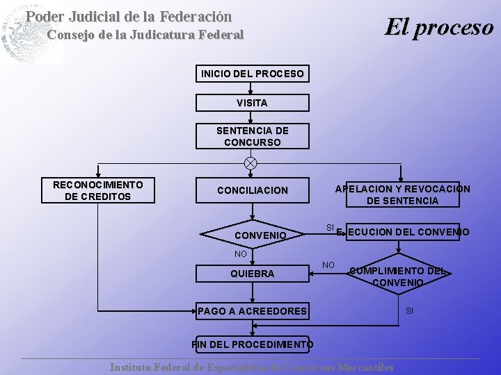 Poder Judicial de la Federación El proceso Consejo de la Judicatura Federal INICIO DEL