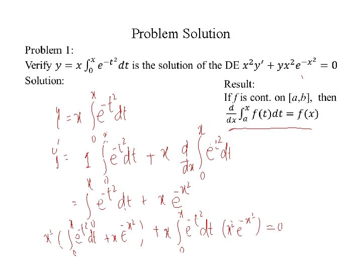 Problem Solution 