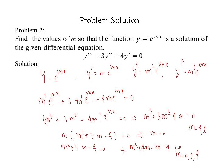 Problem Solution 