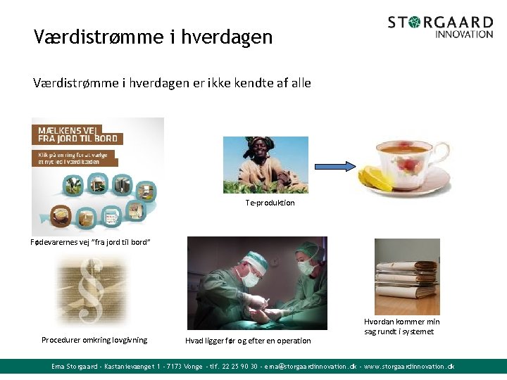 Værdistrømme i hverdagen er ikke kendte af alle Te-produktion Fødevarernes vej ”fra jord til