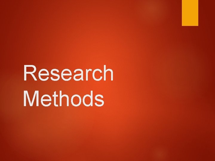 Research Methods 