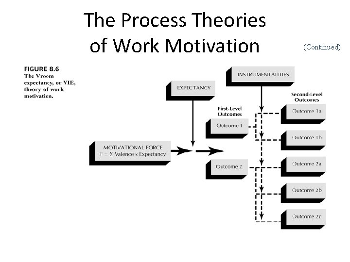 The Process Theories of Work Motivation (Continued) 