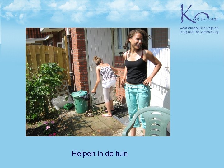 Helpen in de tuin 