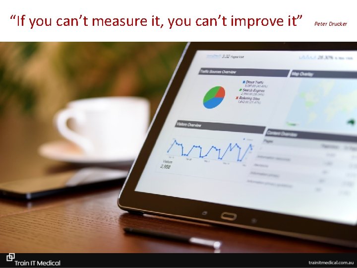 “If you can’t measure it, you can’t improve it” Peter Drucker 