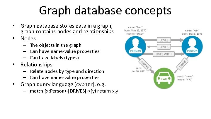 Graph Store proximity service Main idea provide glue between experiments