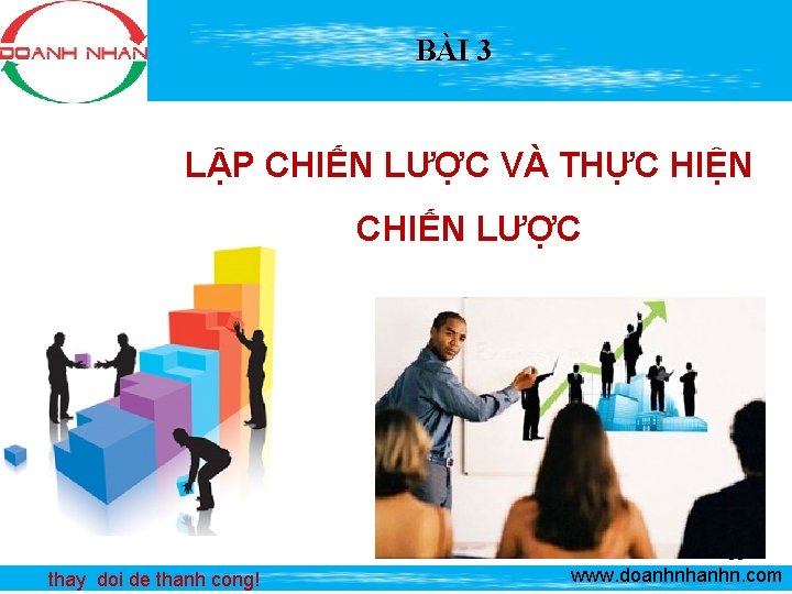 BÀI 3 LẬP CHIẾN LƯỢC VÀ THỰC HIỆN CHIẾN LƯỢC 55 thay doi de