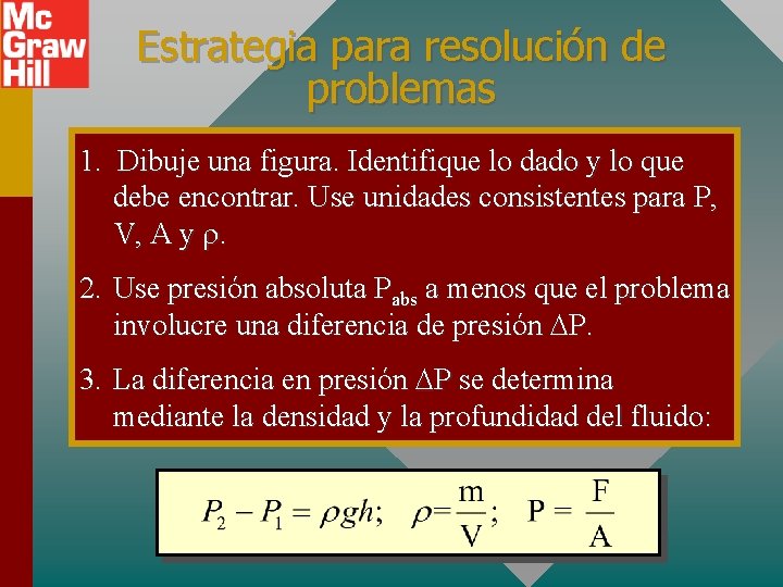 Estrategia para resolución de problemas 1. Dibuje una figura. Identifique lo dado y lo