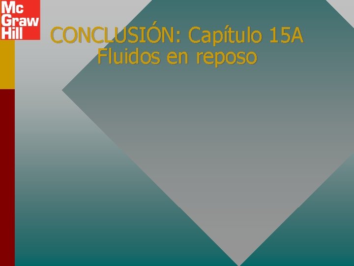 CONCLUSIÓN: Capítulo 15 A Fluidos en reposo 