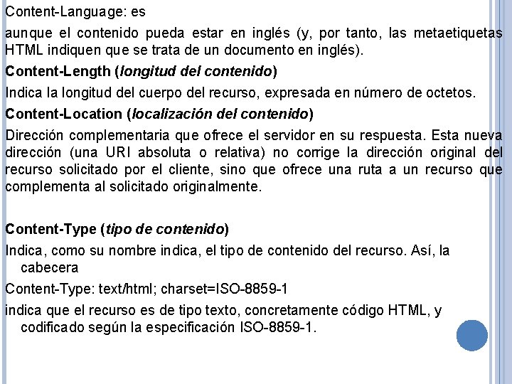 Content-Language: es aunque el contenido pueda estar en inglés (y, por tanto, las metaetiquetas