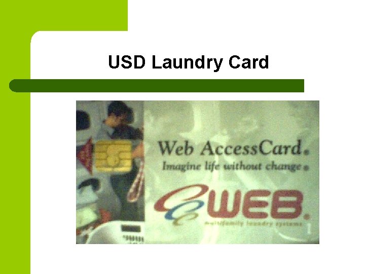 USD Laundry Card 