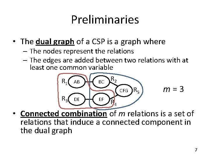 Preliminaries • The dual graph of a CSP is a graph where – The Preliminaries • The dual graph of a CSP is a graph where – The