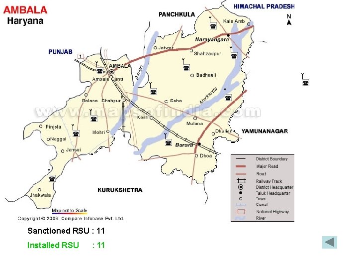 Sanctioned RSU : 11 Installed RSU : 11 