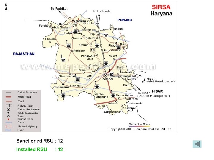 Sanctioned RSU : 12 Installed RSU : 12 