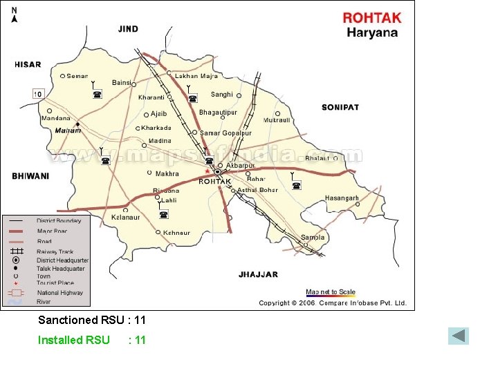 Sanctioned RSU : 11 Installed RSU : 11 