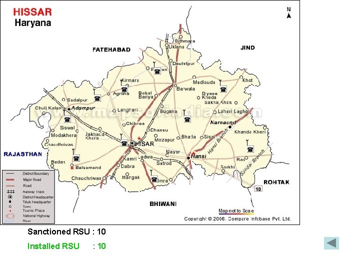 Sanctioned RSU : 10 Installed RSU : 10 