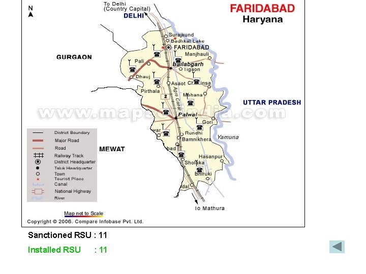 Sanctioned RSU : 11 Installed RSU : 11 