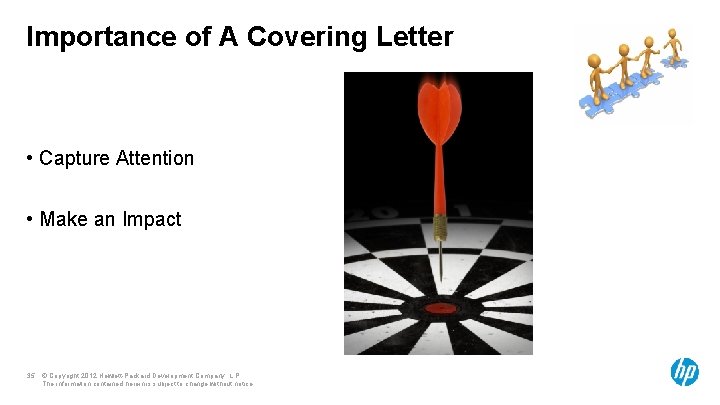 Importance of A Covering Letter • Capture Attention • Make an Impact 35 ©