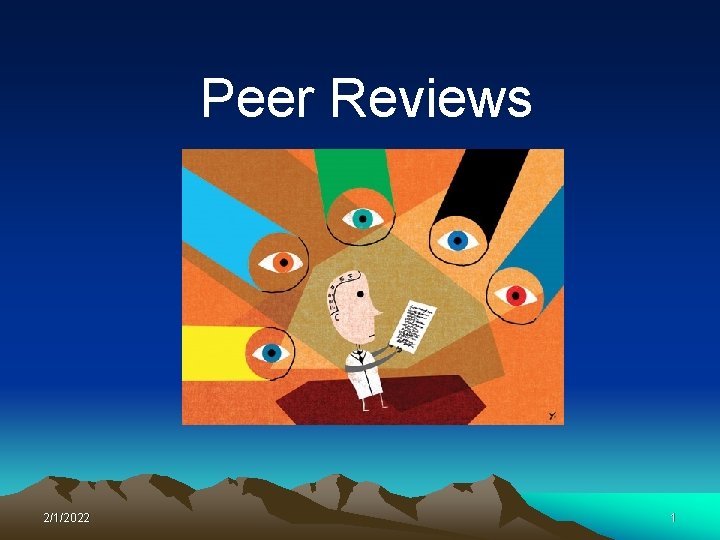 Peer Reviews 2/1/2022 1 