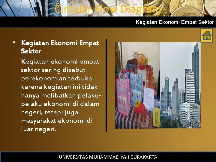 Circular Flow Diagram Kegiatan Ekonomi Empat Sektor • Kegiatan Ekonomi Empat Sektor Kegiatan ekonomi
