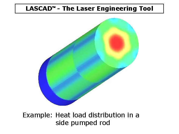 LASCAD - The Laser Engineering Tool Example: Heat load distribution in a side pumped