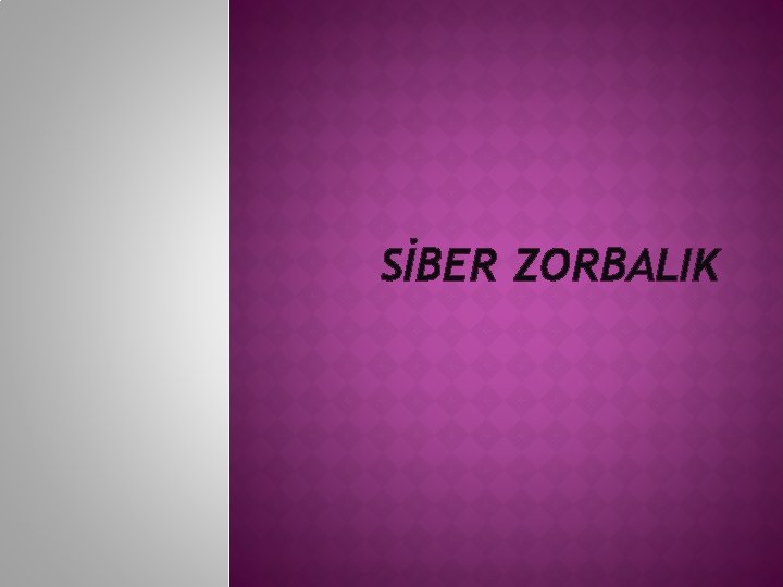 SİBER ZORBALIK 