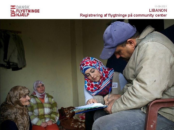 11 -09 -2021 LIBANON Registrering af flygtninge på community center 
