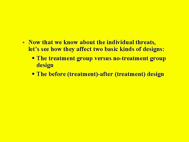 § Now that we know about the individual threats, let’s see how they affect § Now that we know about the individual threats, let’s see how they affect